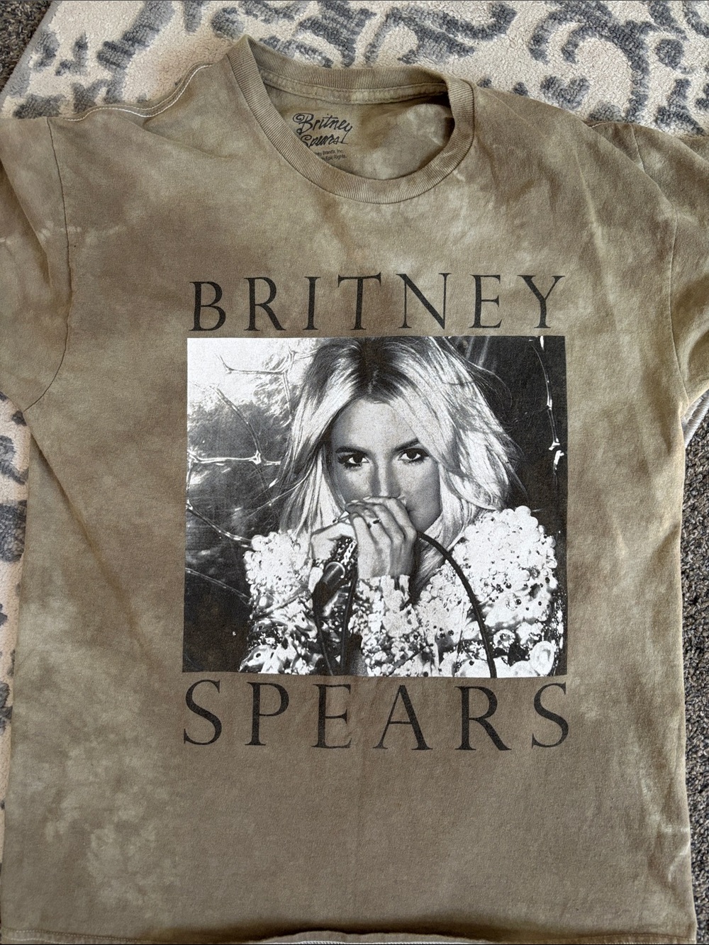 Britney Spears Olive Logo Tee - L/G